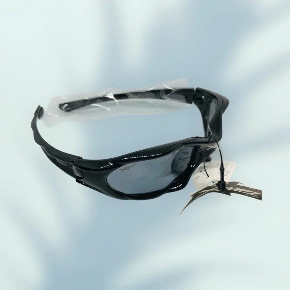 Deadstock Black Sport Sunglasses Retro Summer Outdoor